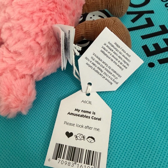 Jellycat Amuseables Coral BNWT New w Tags - 100% Authentic - Fast Ship from US - Picture 5 of 7